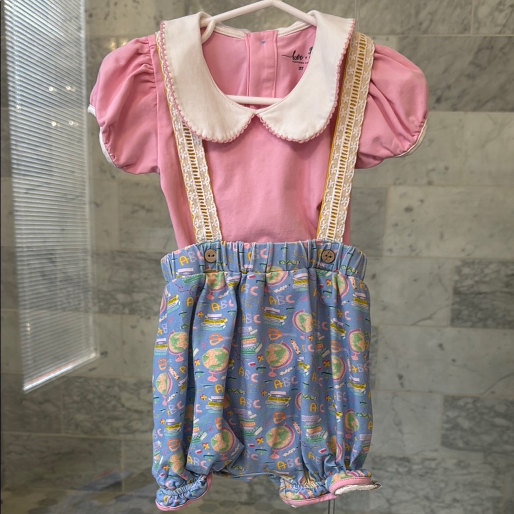 Love and Grow Oh the Places You Will Go Suspender Set